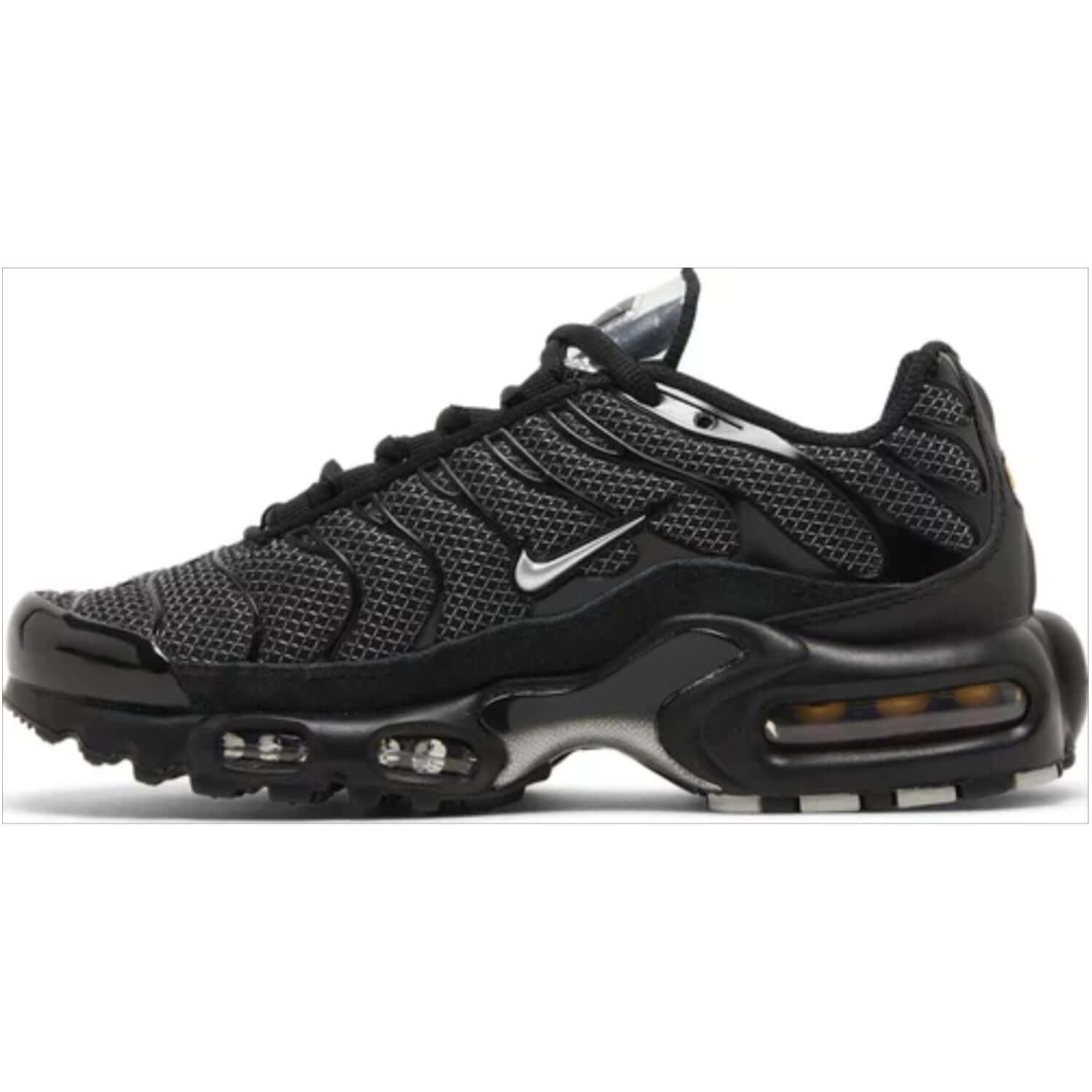 Womens Air Max Plus Black Metallic Silver